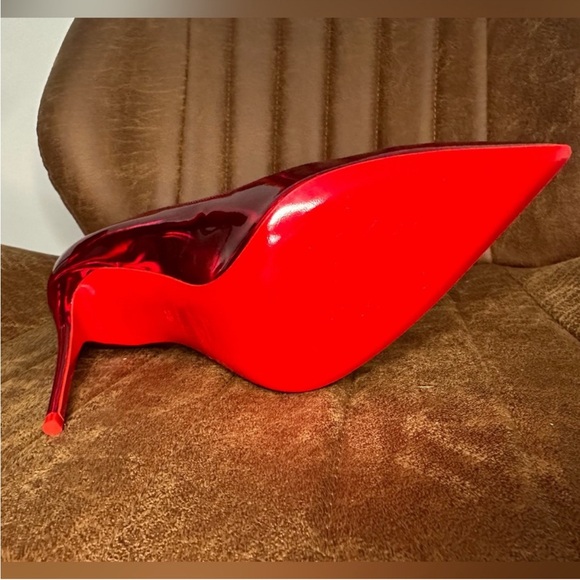 Christian Louboutin Glossy Red Heels - Picture 10 of 10